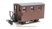 GR-590UB Peco Ffestiniog Quarryman Coach - Single Balcony Unlettered Brown